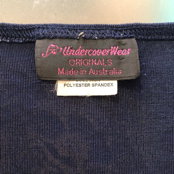 Vintage 80s 90s Navy Blue Floral Crop Top Size M Button Up Short Sleeve Shirt - Picture 5 of 6